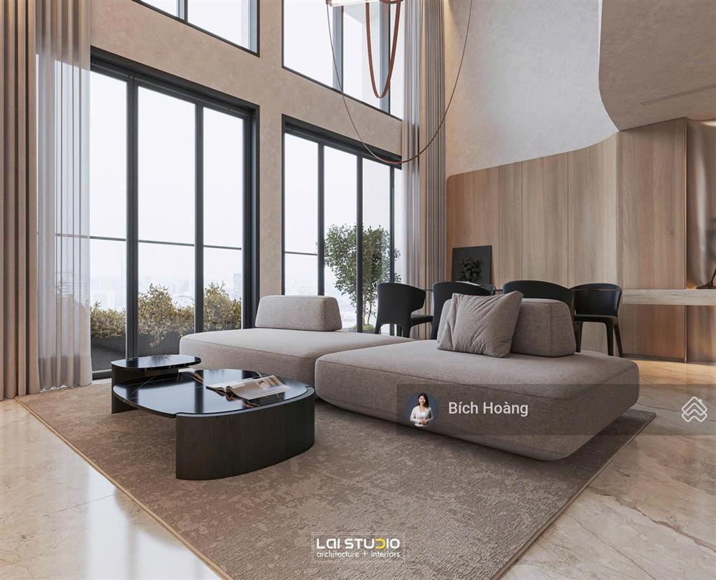 The crest residence  loft 3pn full nội thất cho thuê