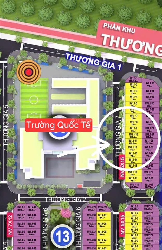 Một lô view đối diện trường học quốc tế. giá f0  da thành đông metropolis