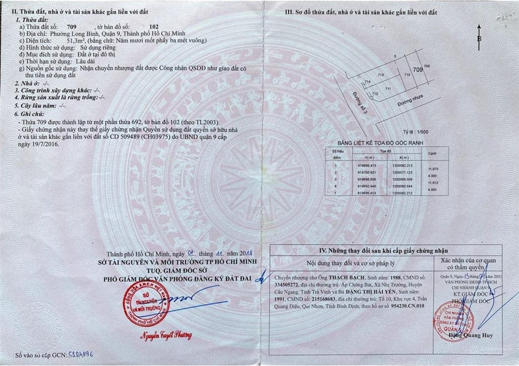 Chính chủ cần bán đất hẻm xe tải, cách 200m tới vinhomes