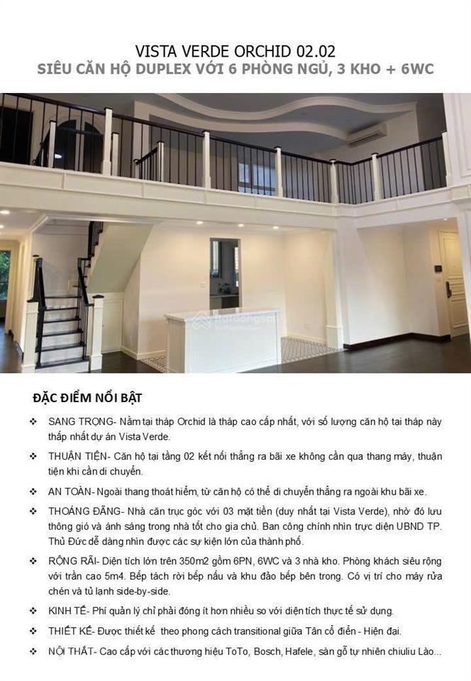 Bán căn hộ vista verde, 350m2  6pn view đẹp tại đối diện với ubnd q2