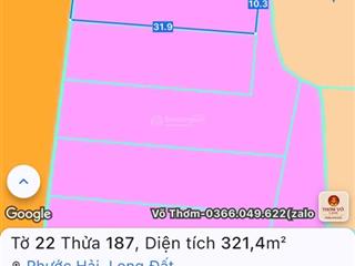 Còn 3 lô giá tốt cho quý anh chị đầu tư phước hải cách đường 996 c 50 m đã sát nhập thành phố
