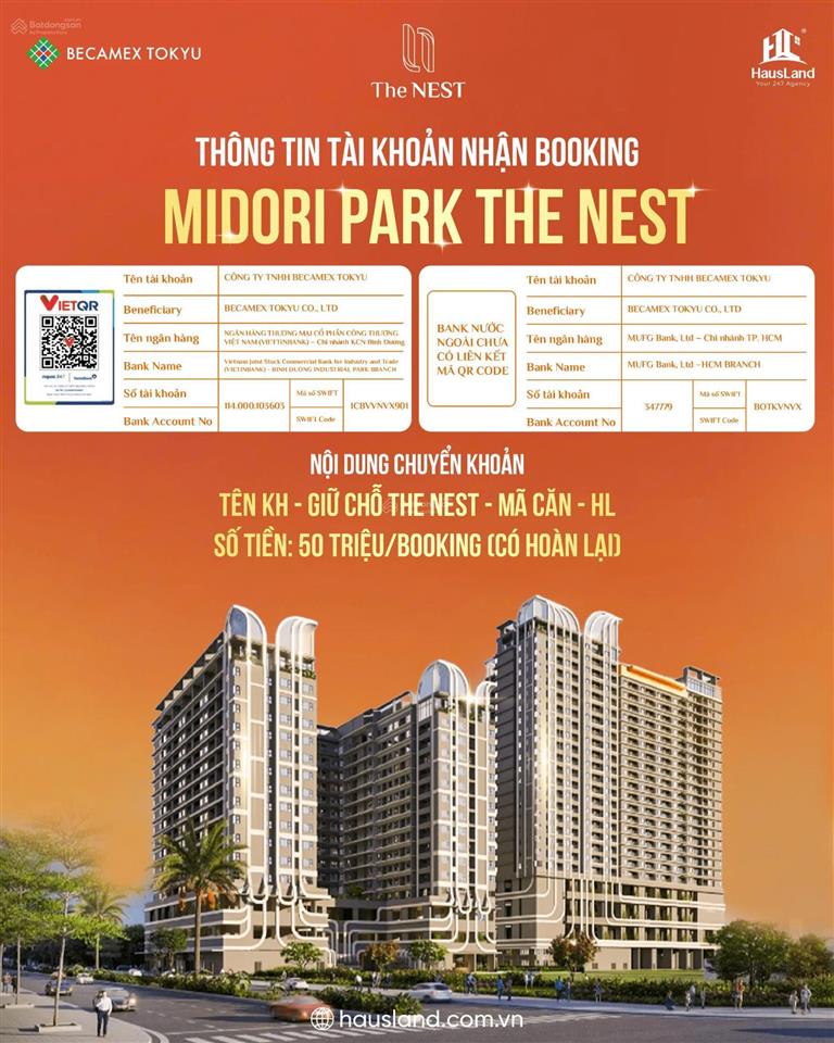 Midori park the nest  chính thức nhận booking  sở hữu dream home đầu tiên dành cho thế hệ trẻ