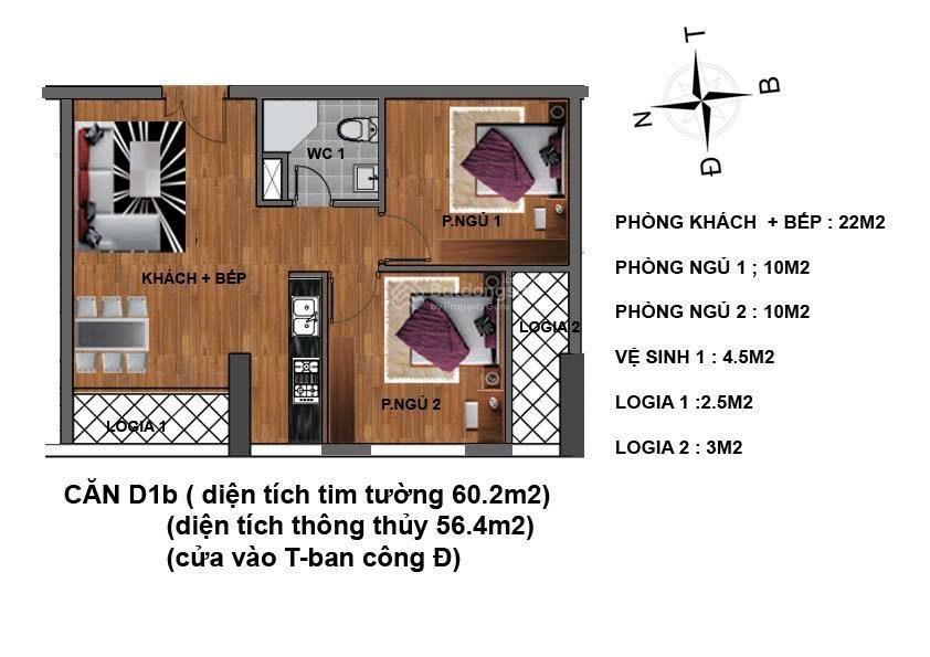 Căn chung cư 234 hoàng quốc việt, sổ đỏ lâu dài