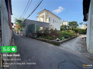 Chính chủ gửi bán ,thôn lộc hà. mai lâm .đông anh , hà nội, + dt 45m .ngõ ngắn, thẳng và nông