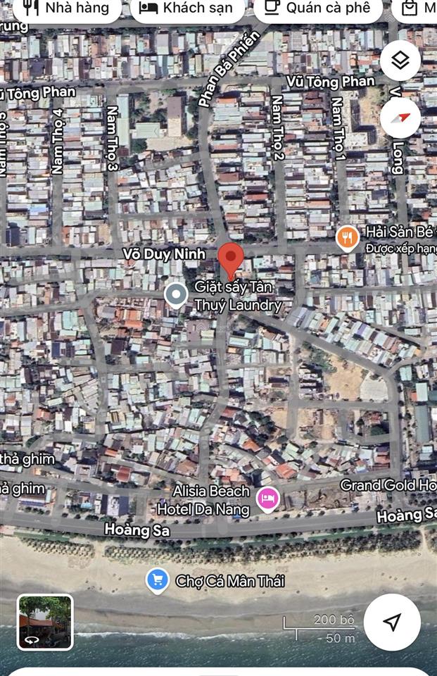 Bán đất mặt tiền đường phan bá phiến vị trí cách biển 200m đi bộ