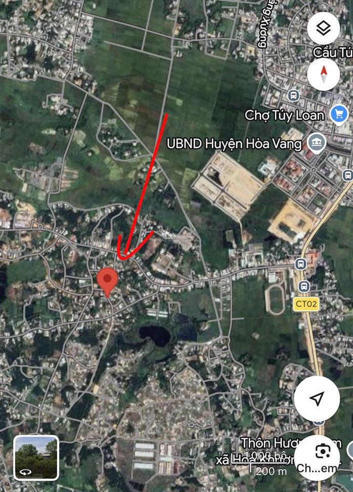 Bán lô đất 190m² ngang gần 10m ngay ubnd huyện hòa vang, đà nẵng