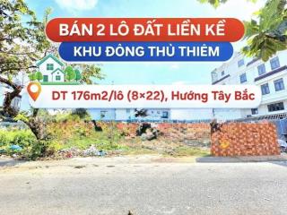 Sổ đỏ tên cá nhân bán 2 nền biệt thự liền kề kdc đông thủ thiêm 176m2/nền giá bán nhanh 18tỷ có tl