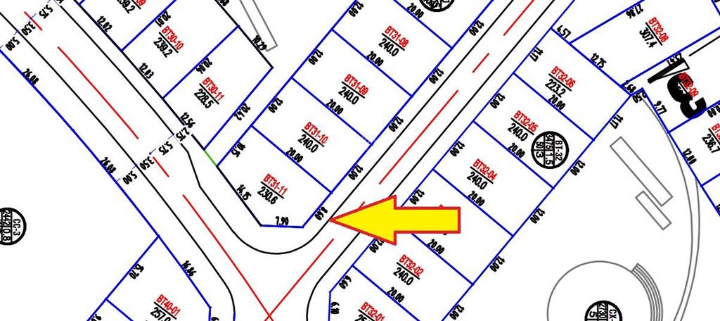 Bán lô góc 230,6m2  3 mặt tiền đường. tiềm năng x2 khi cđt mở bán gđ2