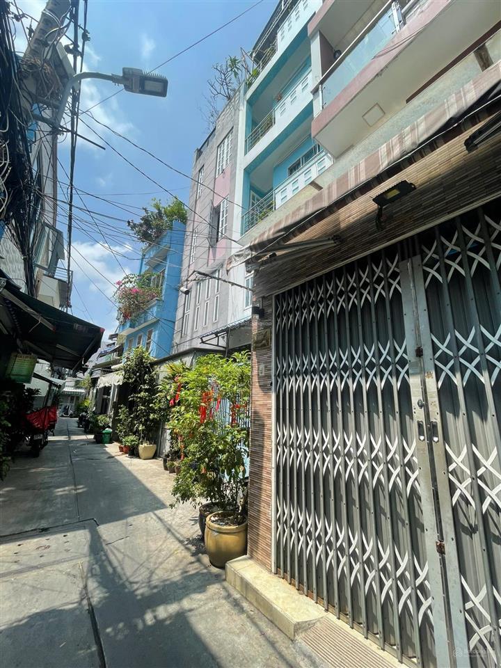 Nhà hẻm 4m cư xá phú lâm a gần chợ, trường lam sơn, 3.61 x 13m, hẻm thông 628  710 hậu giang