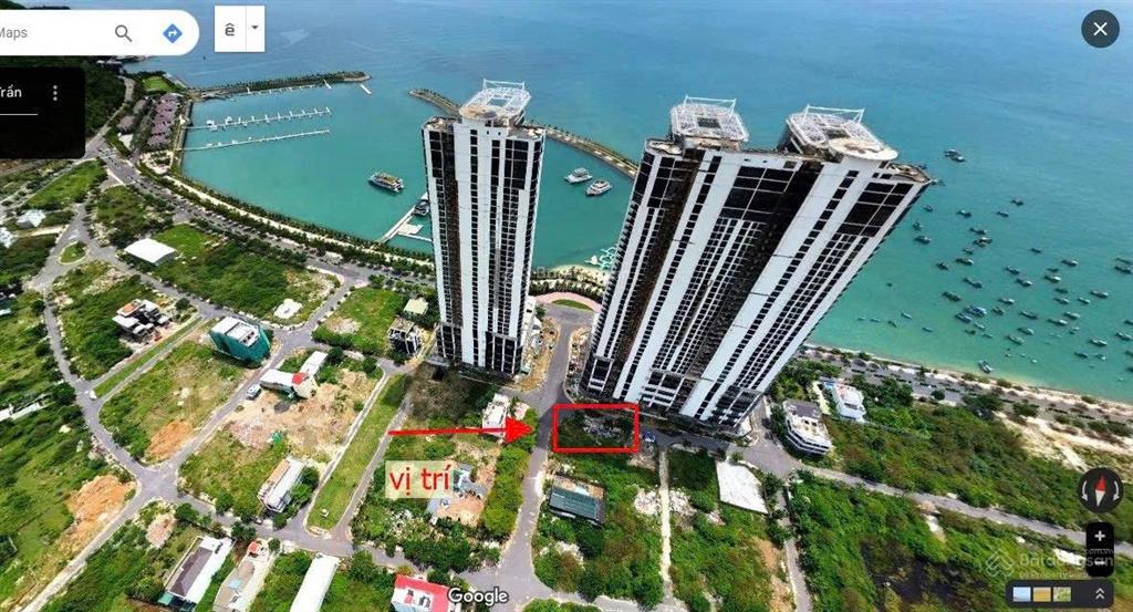 Bán đất biển biệt thự lô góc 2 mặt tiền đường tế hanh  vĩnh hoà gần bến du thuyền marina nha trang