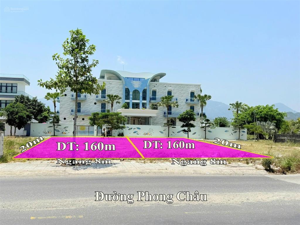 Bán đất mặt tiền đường phong châu kđt ven sông tắc vĩnh thái nha trang