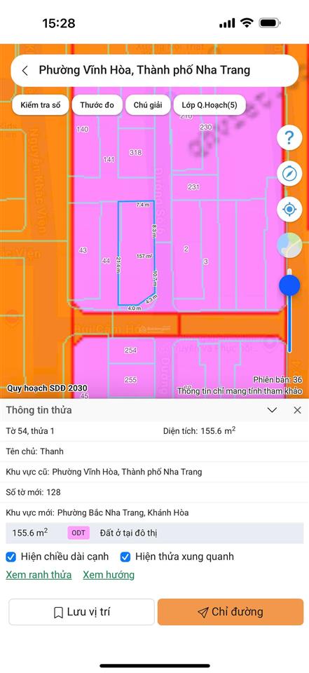 Bán lô đất 2 mặt tiền gần đường điện biên phủ vĩnh hòa nha trang