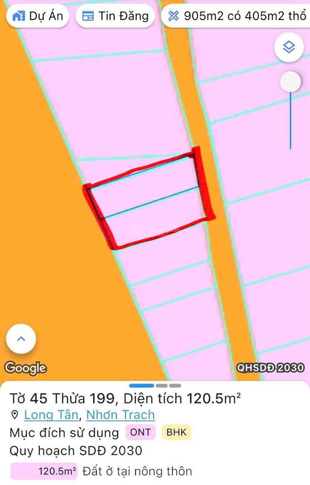 Hót! 240m2 full thổ cư. 2 mặt tiền trước sau đường nguyễn hữu cảnh. giá đầu tư nhất