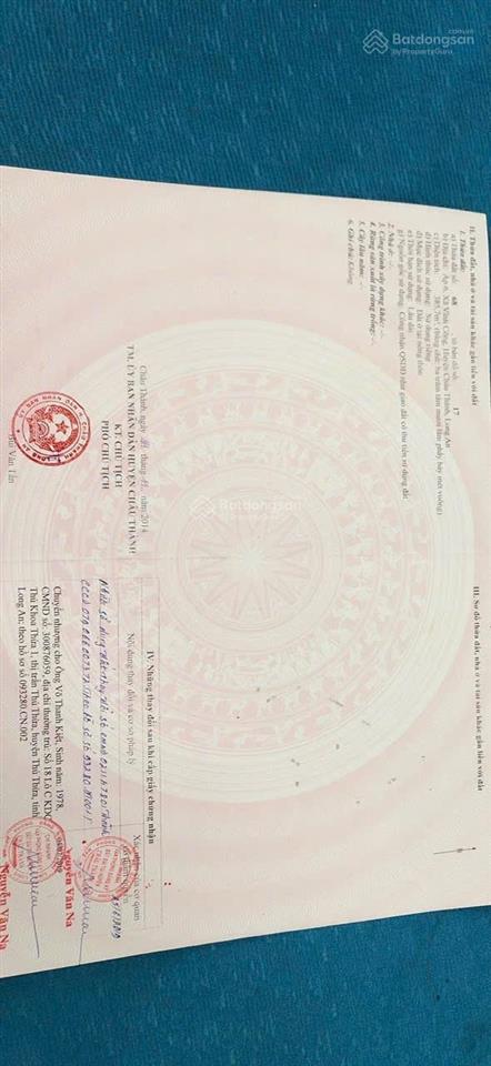 Chính chủ bán lô đất mt đường lộ dừa 39x72 giá 5,3 tỷ tl mạnh ạ có thổ hơn 2500m  0901 600 *** ph