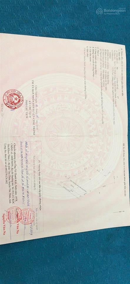 Chính chủ bán lô đất mt đường lộ dừa 39x72 giá 5,3 tỷ tl mạnh ạ có thổ hơn 2500m  0901 600 *** ph