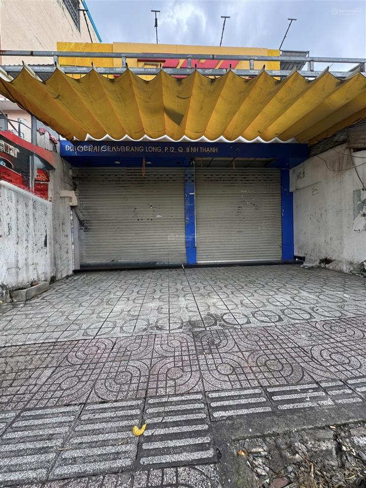 Cho thuê nhà mặt tiền nơ trang long, bình thạnh  dt 7,5x28m trệt lầu