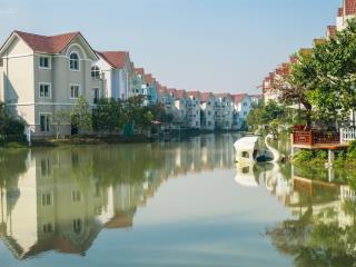 Bán biệt thự song lập view sông đường hoa sữa 3, vinhomes symphony riverside long biên
