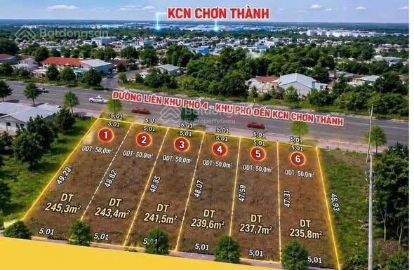 240m², đất mặt tiền nhựa 16m, thông thẳng vô kcn chơn thành 1,2. giá chỉ 850tr