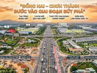 Bán lô đất 560m2, thổ cư 120, giáp quốc lộ 13, thông thẳng vô khu công nghiệp becamex chơn thành