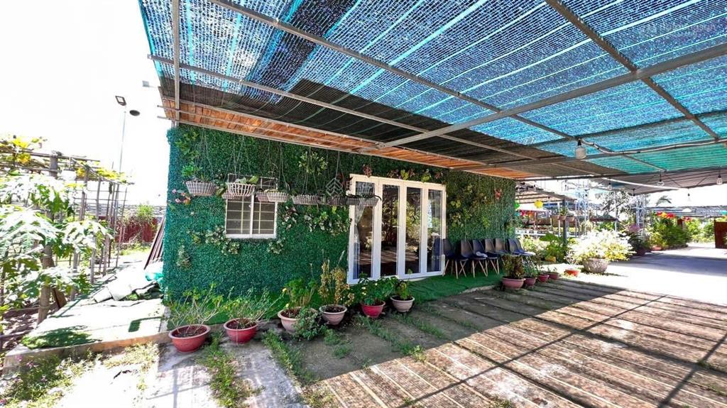 Nhà vườn lộc an  đất đỏ  brvt. dt 1.537m2 (2065) có 2 nhà di động  2 chói  cây cảnh thác nước.