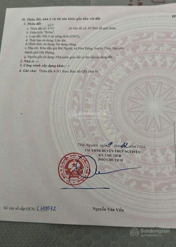 Giảm giá cực sâu lô đất đấu giá bãi ngoài hoa động