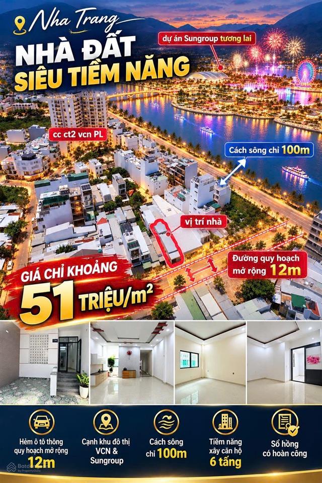 Bán nhà hẻm ô tô ngay vcn phước long nha trang 6,99 tỷ  136.1m2