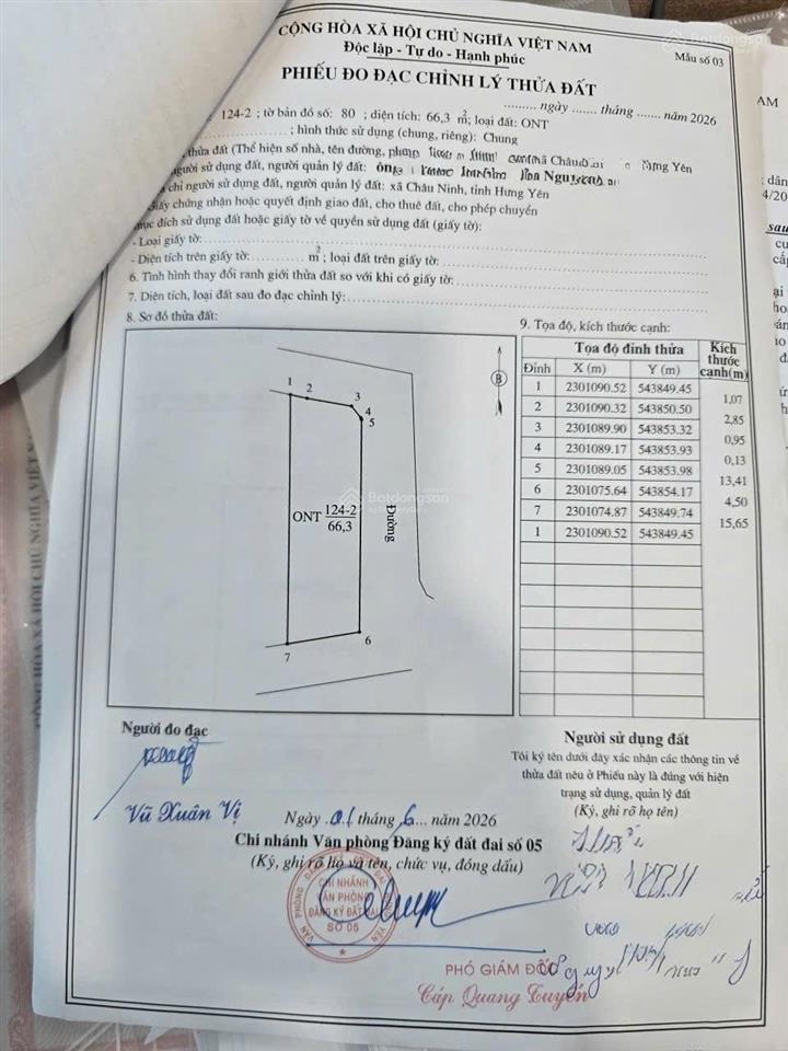 Chỉ nhỉnh 1 tỷ sở hữu ngay lô góc 2 mt đẹp 66,3m2 giá tốt khu vực