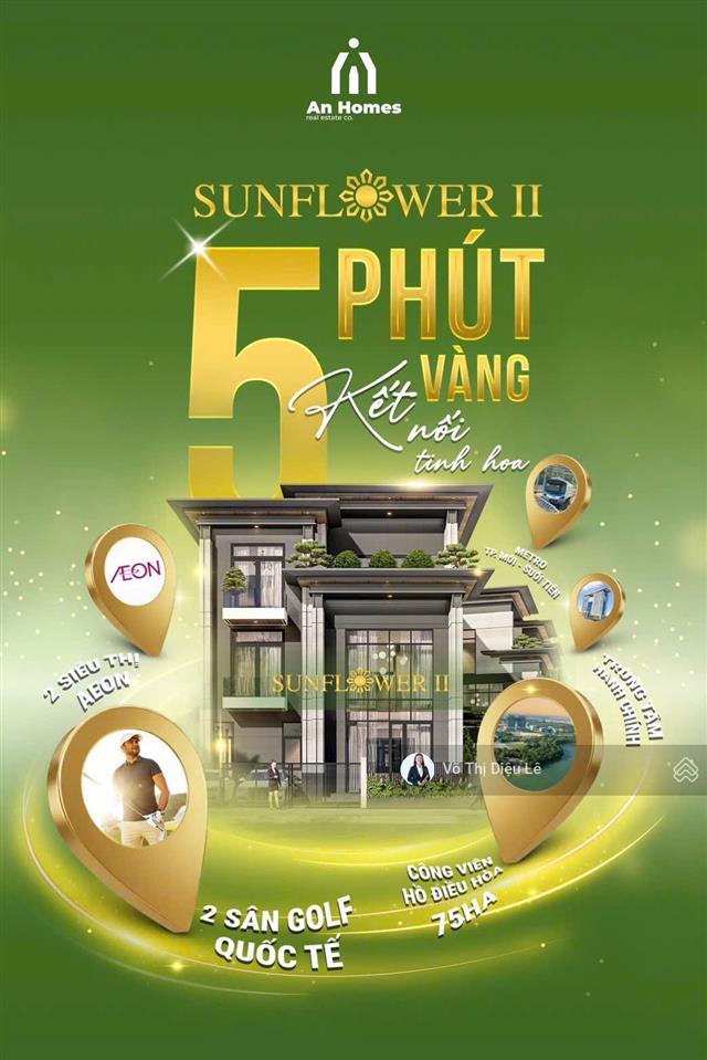 Sunflower ii dinh thự độc bản, số lượng cực hiếm tại tpm  bình dương