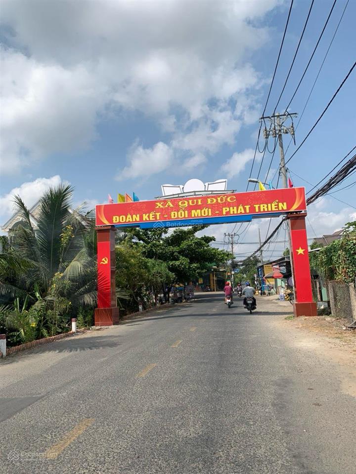 Đất đường nhựa 7m sau lung ubnd xã quy đức, bình chánh, chưa qua đầu tư