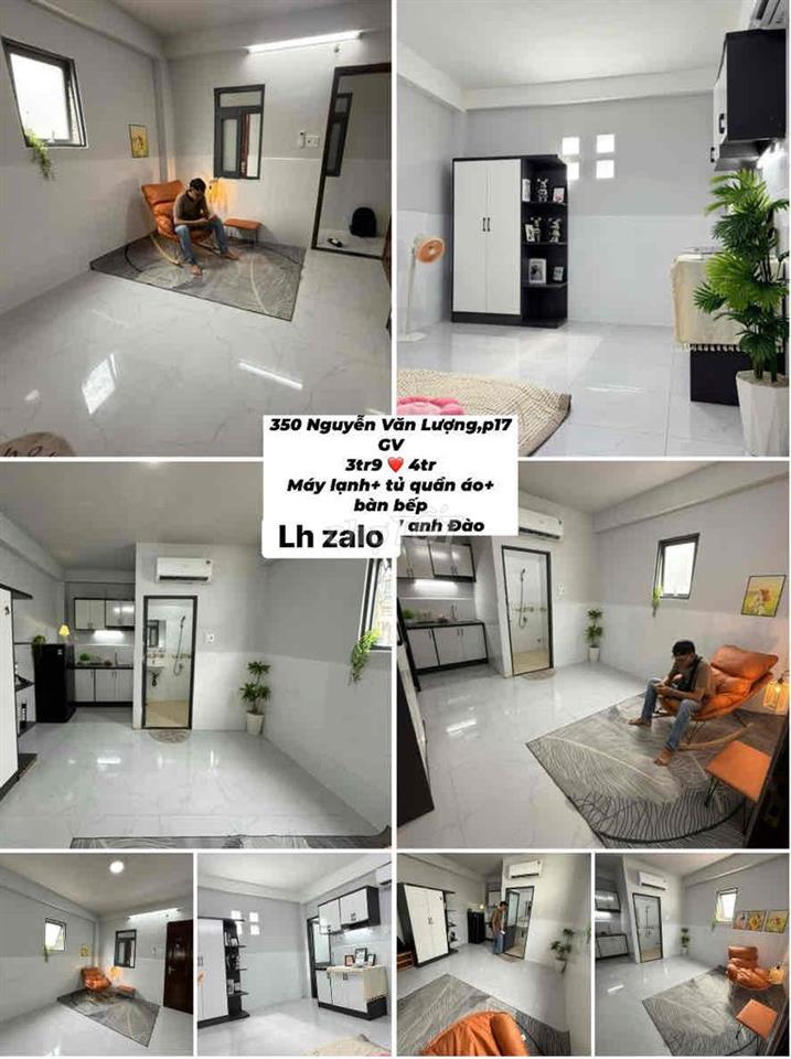 P sát Cityland k gác, có gác cs - ban công 3tr9-4tr4
