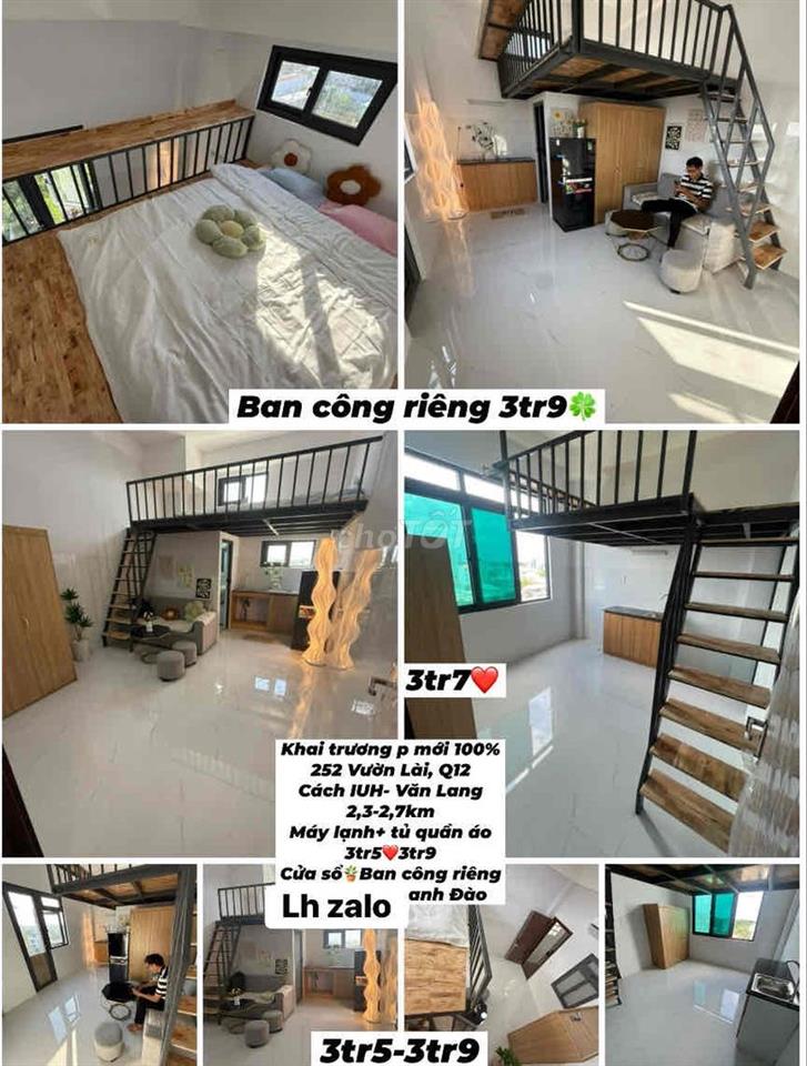 P mới 100% ở Vườn Lài giáp Gò Vấp, 3tr2-3tr9 csổ ban công k gác-có gác