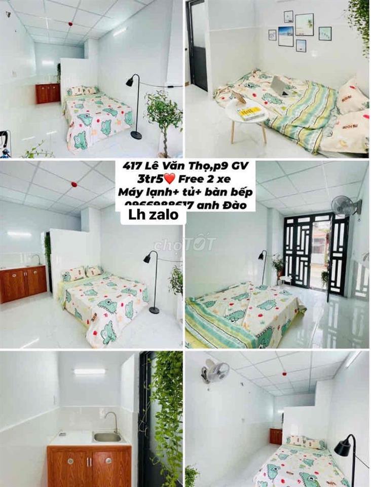studio kiot 3tr3, gác ban công sau 3tr7 Free xe