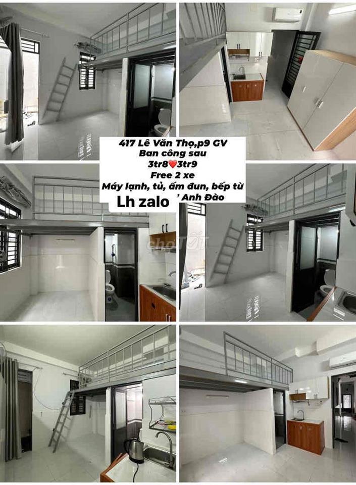 studio kiot 3tr3, gác ban công sau 3tr7 Free xe