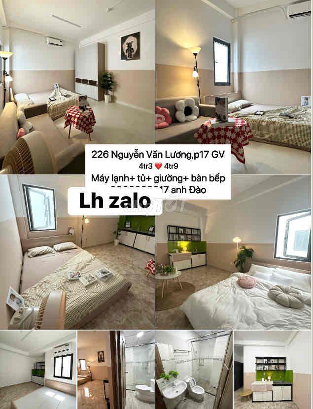 Studio cao cấp Nguyễn Văn Lượng 4tr3-4tr9