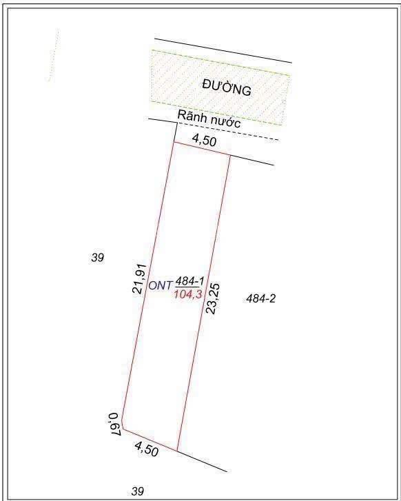 104m² tại dũng tiến, hoàn long, hưng yên (khoái châu cũ) view cánh đồng thoáng mát, đường xe tải