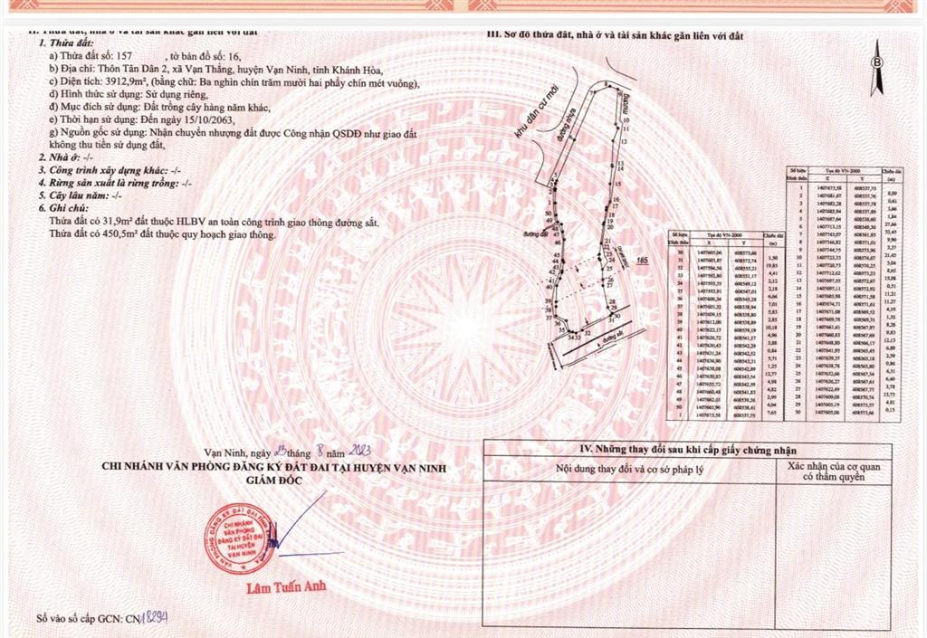 Mở bán lô full thổ cư ngay đô thị sân bay sun group vân phong  đất ở an toàn chỉ 9,9 triệu/m2