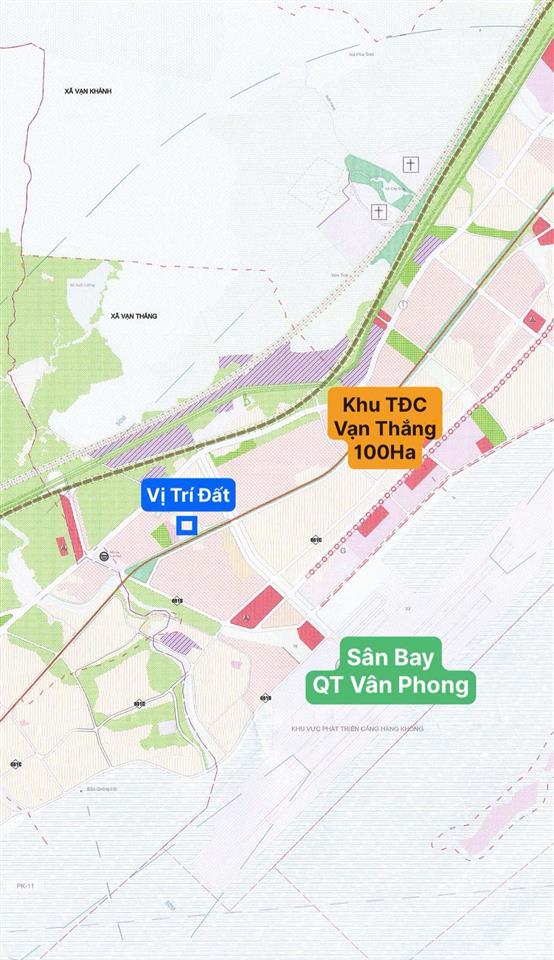 Mở bán 8 lô full thổ cư liền kề ga hành khách đường sắt cao tốc bắc nam và lk sân bay qt vân phong