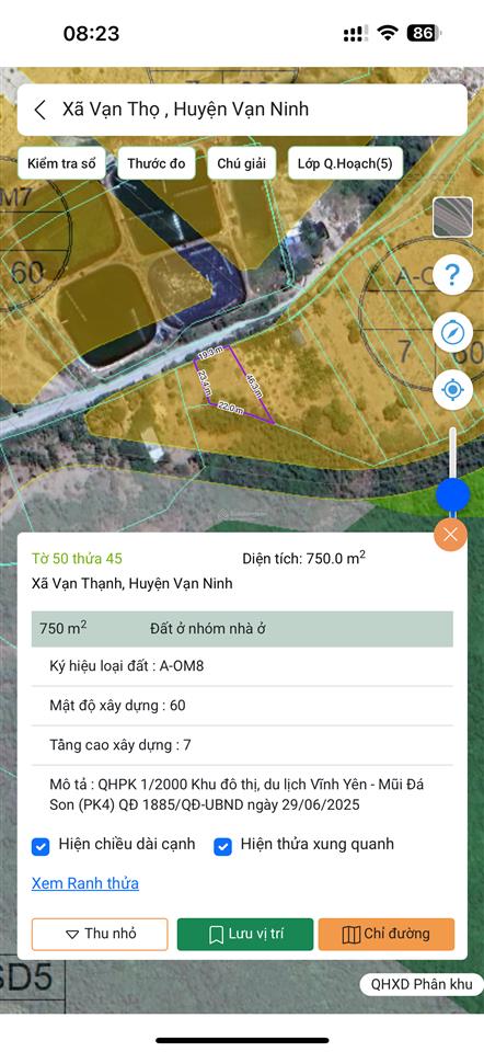Mở bán 01 lô giáp tđc vĩnh yên giá rẻ chỉ 7,5triệu/m2  quy hoạch đất ở 100% an toàn