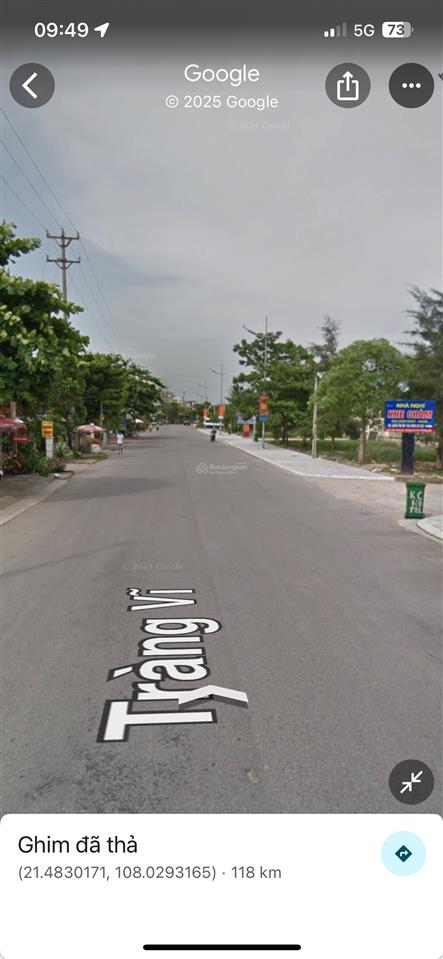 Bán lô đất 200m2 view biển trà cổ mặt tiền 5m, đối diện khách sạn khe tràm vị trí đắc địa