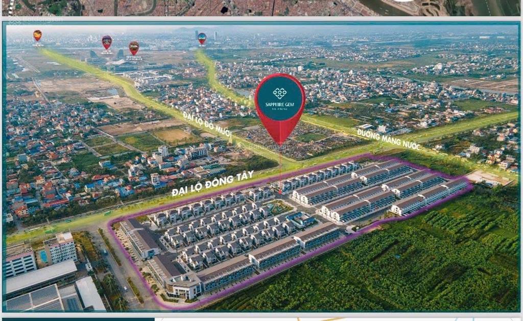 Bán biệt thự tại sapphire gem hải phòng, 4,6 tỷ, 110m2, giá siêu hời hot!