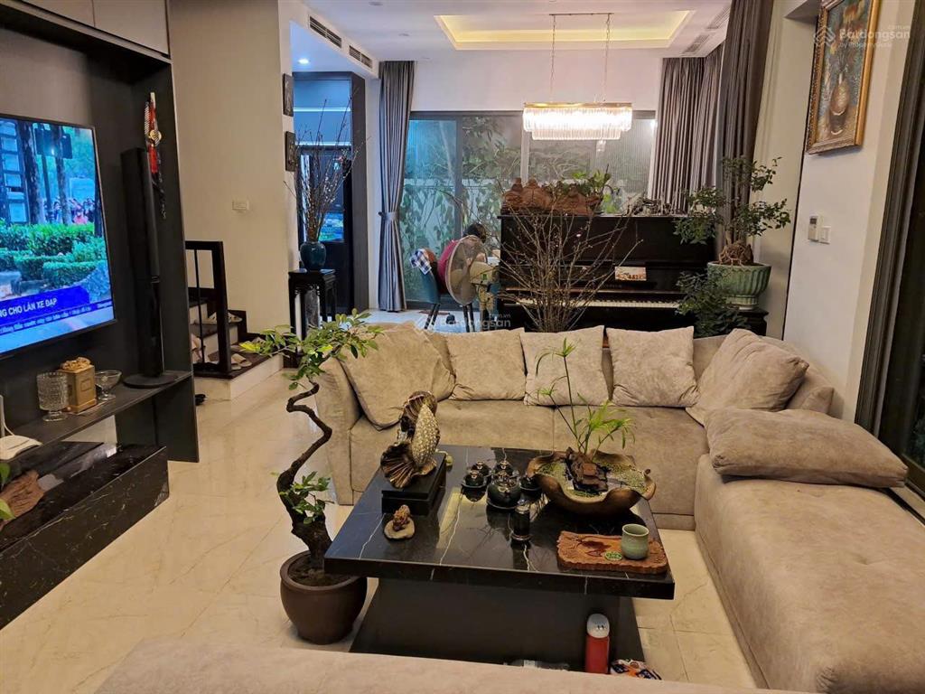 Bán biệt thự song lập sunny garden quốc oai  dt 182m2. xây 4 tầng mặt tiền 10m