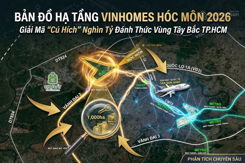 Chấn động "siêu đô thị" 880ha rộng hơn cả quận 1 chính thức "thức giấc" sau 18 năm! booking ngay