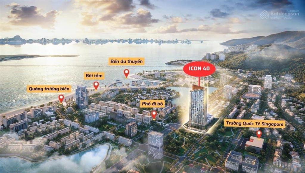 Bán cắt lỗ căn studio giá 1,6 tỉ dự án icon40 hạ long view biển bãi cháy, hùng thắng, hạ long