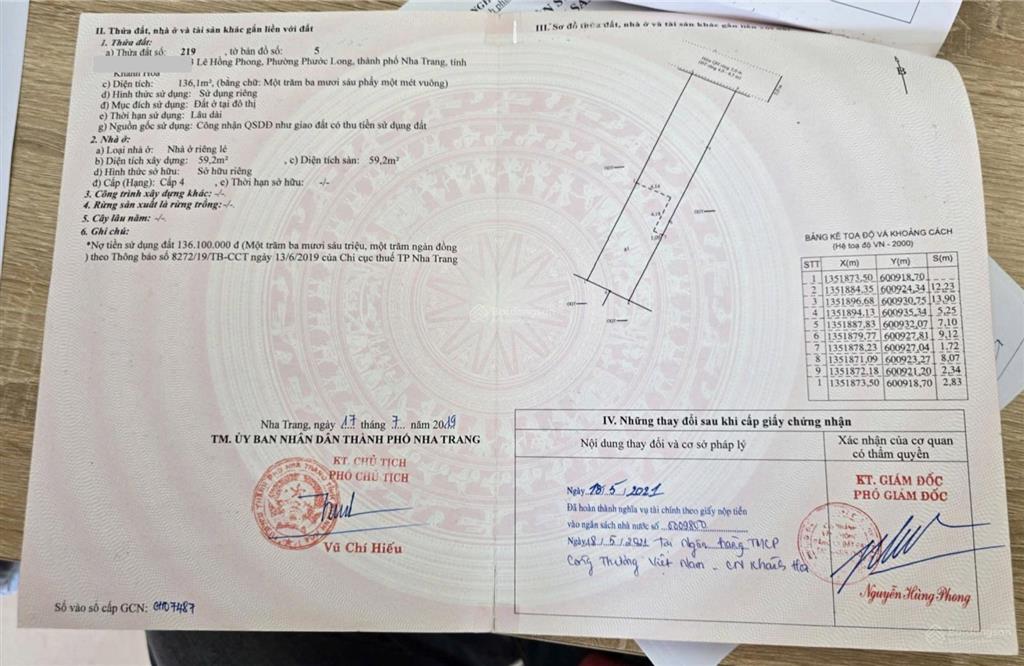 Bán đất tặng nhà c4 hẻm ô tô lê hồng phong, giá rẻ nhất khu vực, đất ở đô thị, sổ sẵn sang tên ngay