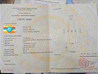 Bán 2 lô đất liền kề mặt đường phố tây trung hành  lô 17 lê hồng phong dt 162m2 mặt tiền 9mx18m