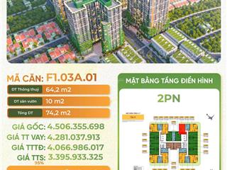 Bán căn góc fours toà f1 tầng thấp hiếm