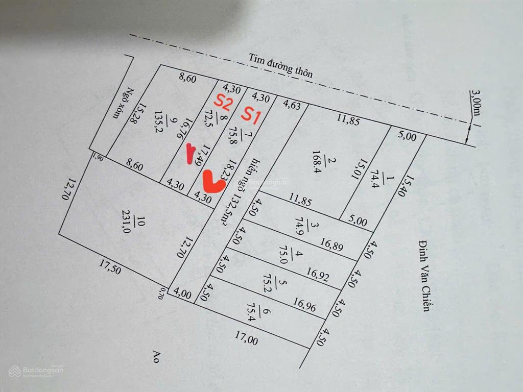Chính chủ em bán lô đất siêu phẩm trục đg thôn 6m tuyến 2 đg 361  lão phong tân phong  kiến thụy.