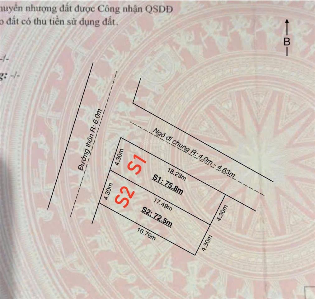 Chính chủ em bán lô đất siêu phẩm trục đg thôn 6m tuyến 2 đg 361  lão phong tân phong  kiến thụy.