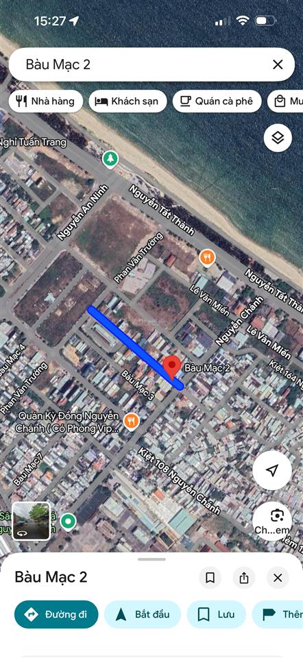 Bán lô đất đường bàu mạc 2, gần 149m2, gần ngay biển nguyễn tất thành thích hợp đầu tư
