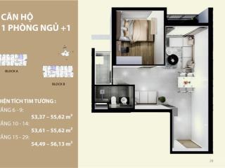 Căn hộ 1pn block b tầng 10 mường thanh phú hữu hướng bắc mát mẻ, giá tốt khu đông tp. thủ đức